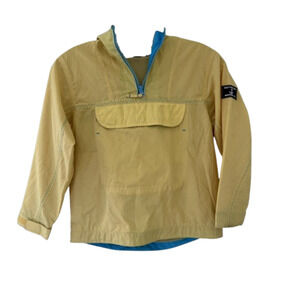 Lands End Kids Pullover Raincoat Size Large 6X-7 Unisex Yellow Layering